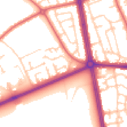 Daytime road noise heatmap for NE34 0HP