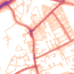 Daytime road noise heatmap for NE34 0JU
