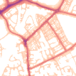Daytime road noise heatmap for NE34 0LD