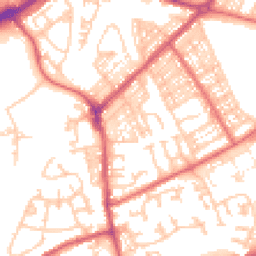 Daytime road noise heatmap for NE34 0LE