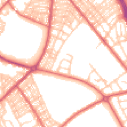 Daytime road noise heatmap for NE34 0PX