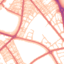 Daytime road noise heatmap for NE34 0PY