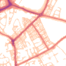 Daytime road noise heatmap for NE34 0QP