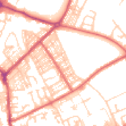 Daytime road noise heatmap for NE34 0QS