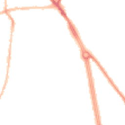 Night-time road noise heatmap for NE34 0SE