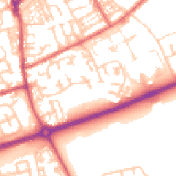 Daytime road noise heatmap for NE34 0YA