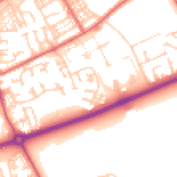 Daytime road noise heatmap for NE34 0YH
