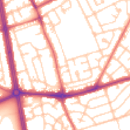 Daytime road noise heatmap for NE34 6AW