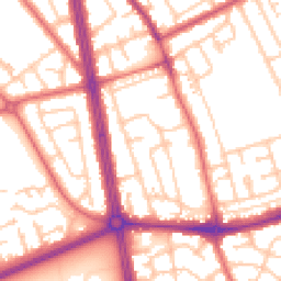 Daytime road noise heatmap for NE34 6BE