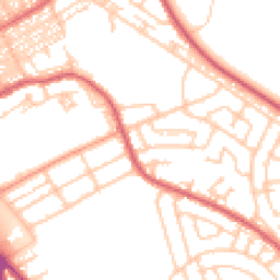 Daytime road noise heatmap for NE34 6HP