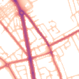 Daytime road noise heatmap for NE34 6NF