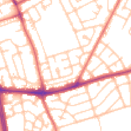 Daytime road noise heatmap for NE34 6PX