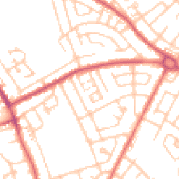 Daytime road noise heatmap for NE34 6RJ