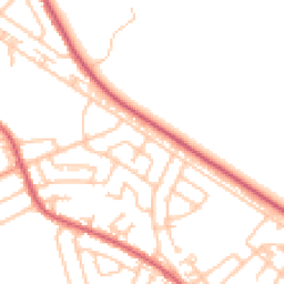 Daytime road noise heatmap for NE34 6ST