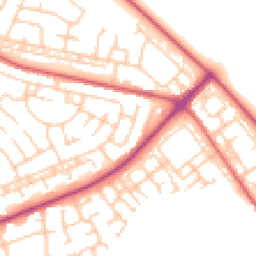 Daytime road noise heatmap for NE34 7BW