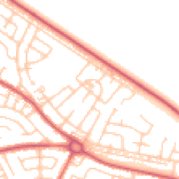 Daytime road noise heatmap for NE34 7TG
