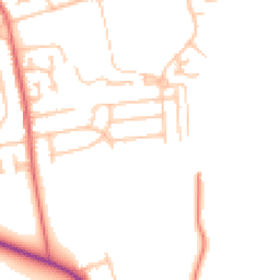 Daytime road noise heatmap for NE34 8DU