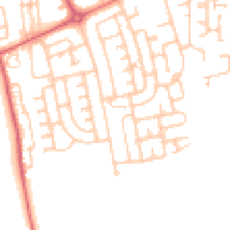 Daytime road noise heatmap for NE34 8HL
