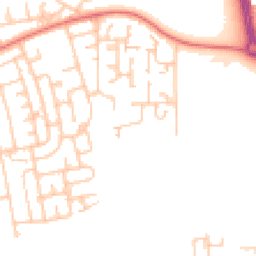 Daytime road noise heatmap for NE34 8UG