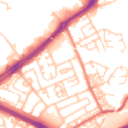 Daytime road noise heatmap for NE34 9BN