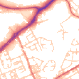 Daytime road noise heatmap for NE34 9BT