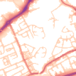 Daytime road noise heatmap for NE34 9DA