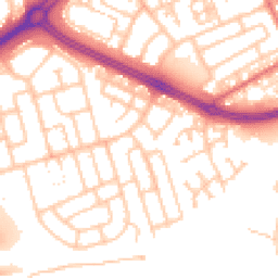 Daytime road noise heatmap for NE34 9DW