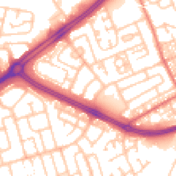Daytime road noise heatmap for NE34 9EG