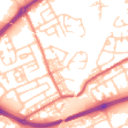 Daytime road noise heatmap for NE34 9FA