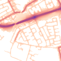 Daytime road noise heatmap for NE34 9HX