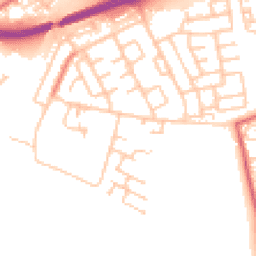 Daytime road noise heatmap for NE34 9LA