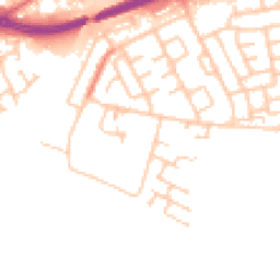 Daytime road noise heatmap for NE34 9LJ