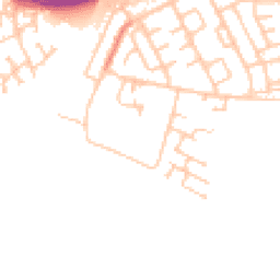 Daytime road noise heatmap for NE34 9LW