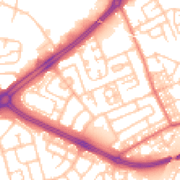Daytime road noise heatmap for NE34 9QS