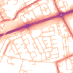 Daytime road noise heatmap for NE34 9SR
