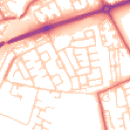 Daytime road noise heatmap for NE34 9TW