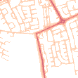 Daytime road noise heatmap for NE34 9UD