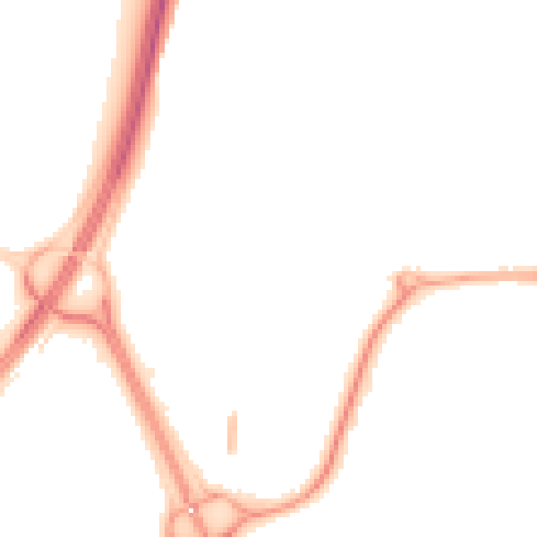 Night-time road noise heatmap for NE37 1AJ