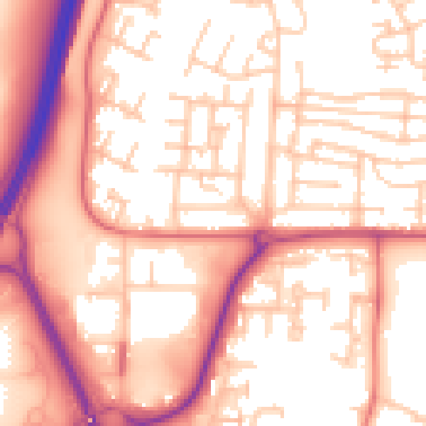 Daytime road noise heatmap for NE37 1AQ