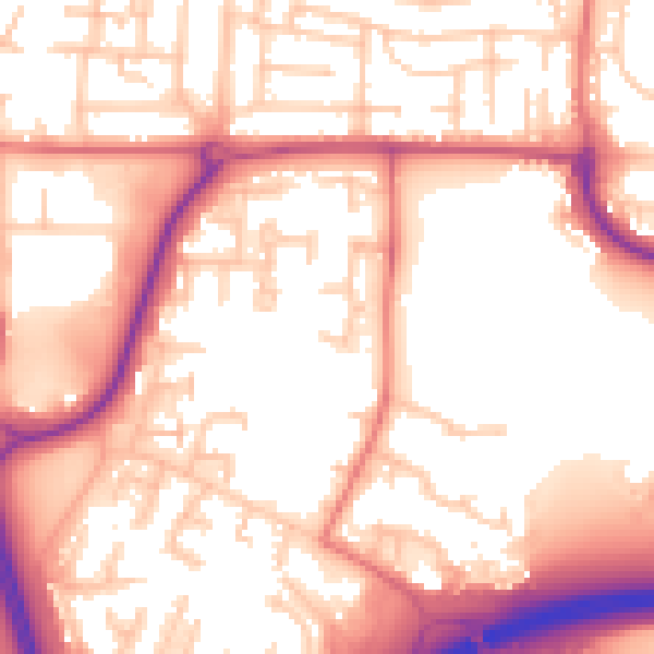 Daytime road noise heatmap for NE37 1BP