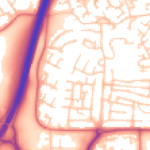 Daytime road noise heatmap for NE37 1DD