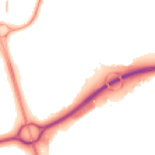 Night-time road noise heatmap for NE37 1UY