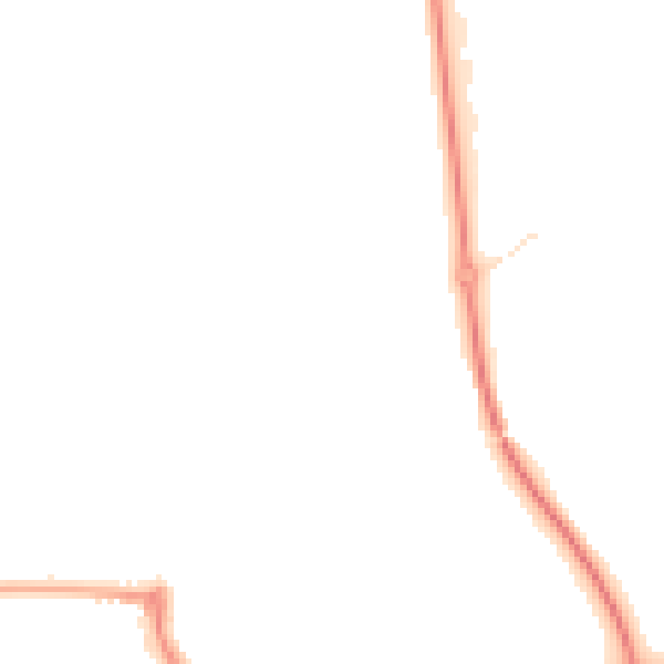 Night-time road noise heatmap for NE37 2RE