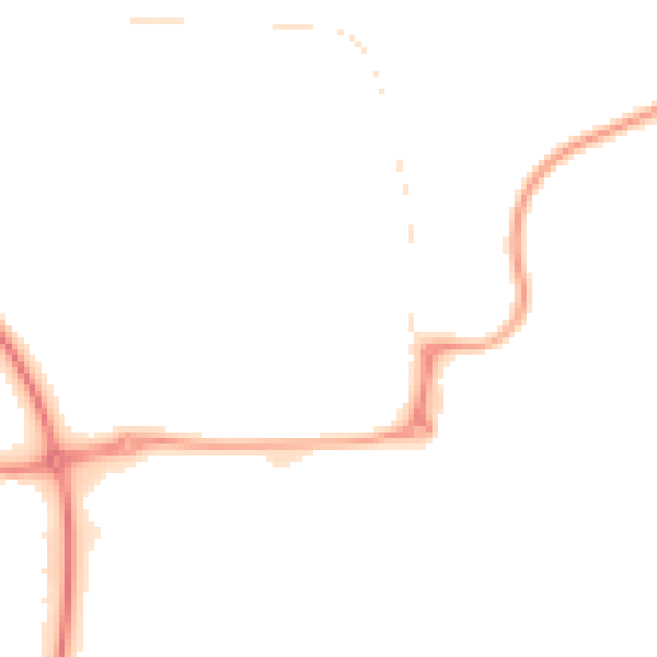 Night-time road noise heatmap for NE37 3AW