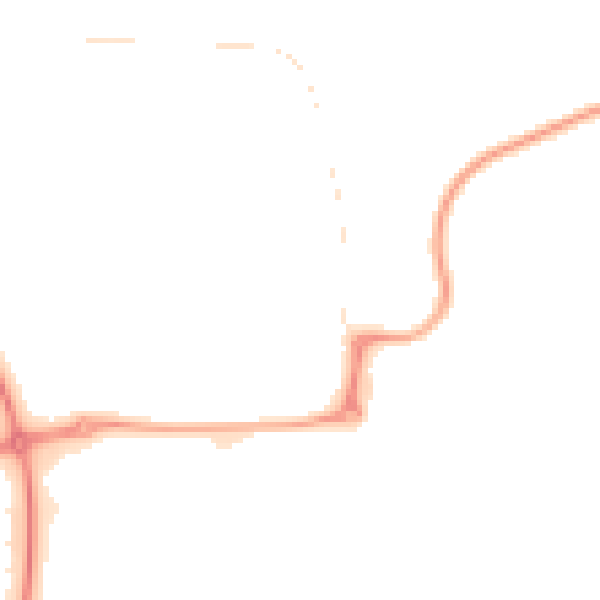Night-time road noise heatmap for NE37 3BU