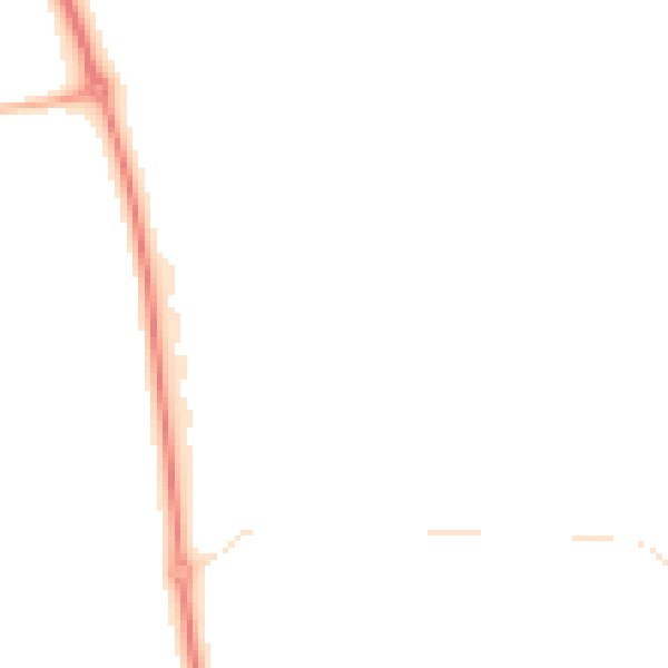 Night-time road noise heatmap for NE37 3HL
