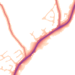 Daytime road noise heatmap for NE39 1AL