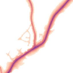 Daytime road noise heatmap for NE39 1AX
