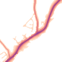 Daytime road noise heatmap for NE39 1BB