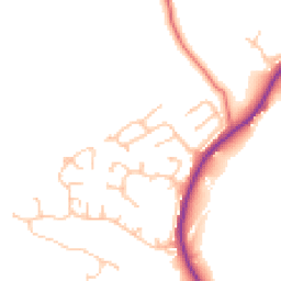 Daytime road noise heatmap for NE39 1BN
